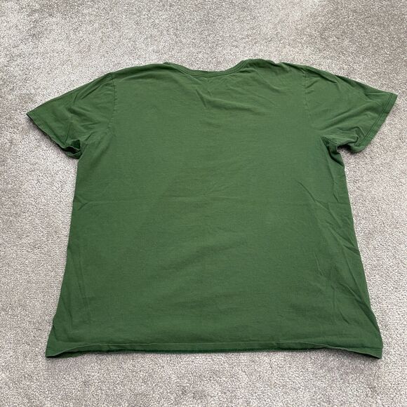 Nike Graphic T-Shirt Mens Large Green Crew Neck Short Sleeve Cotton Casual Tee - Picture 2 of 10
